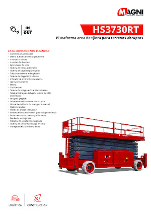 Verrijdbare schaarliften MAGNI HS3730RT 