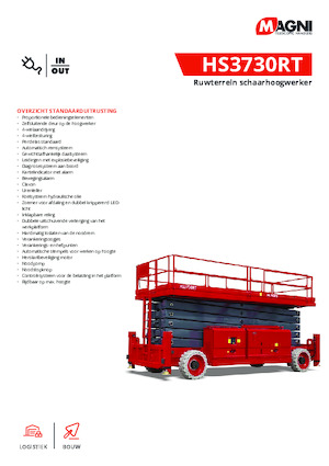 Verrijdbare schaarliften MAGNI HS3730RT 