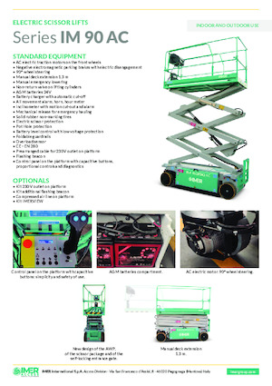 Verrijdbare schaarliften Imer IM 6390 AC