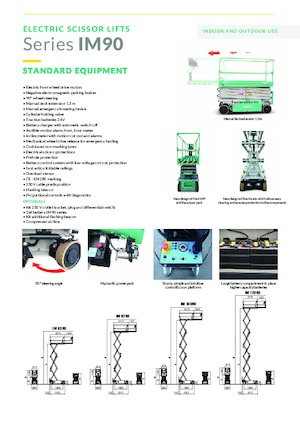 Verrijdbare schaarliften Imer IM 10090