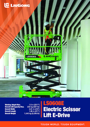 Verrijdbare schaarliften Liugong LS0608E