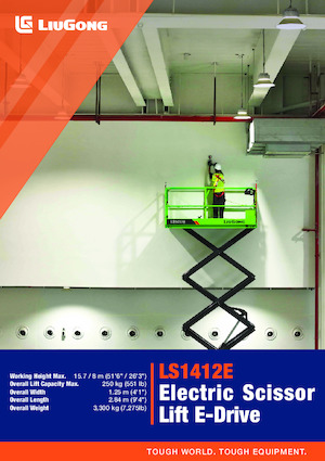 Verrijdbare schaarliften Liugong LS1412E