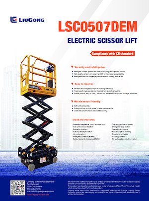 Verrijdbare schaarliften Liugong LSC0507DEM