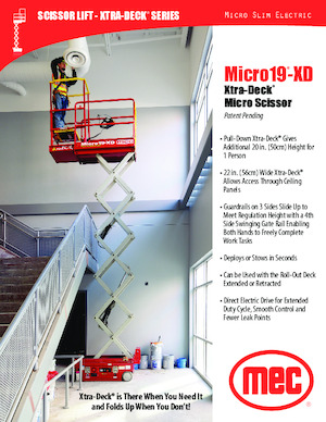 Verrijdbare schaarliften MEC Micro 19-XD