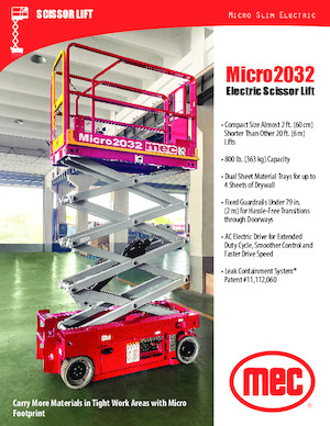 Verrijdbare schaarliften MEC Micro 2032