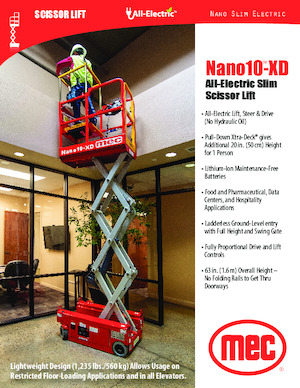 Verrijdbare schaarliften MEC NANO10®-XD