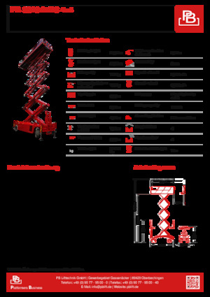 Verrijdbare schaarliften PB PB S320-24DS 4×4