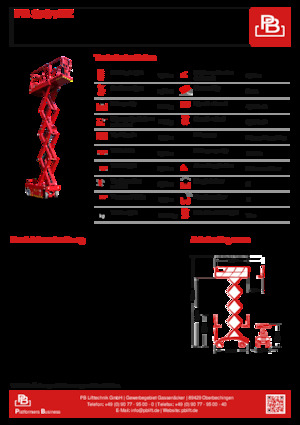 Verrijdbare schaarliften PB PB S78-7EZ
