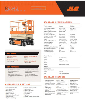 Verrijdbare schaarliften JLG R2646
