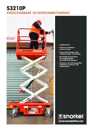 Verrijdbare schaarliften Snorkel S3210P