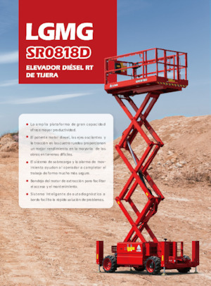 Verrijdbare schaarliften LGMG  SR0818D
