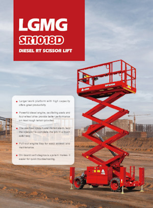 Verrijdbare schaarliften LGMG  SR1018D