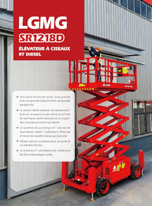 Verrijdbare schaarliften LGMG  SR1218D