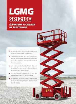 Verrijdbare schaarliften LGMG  SR1218E
