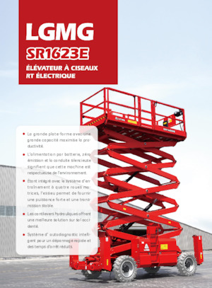 Verrijdbare schaarliften LGMG  SR1623E