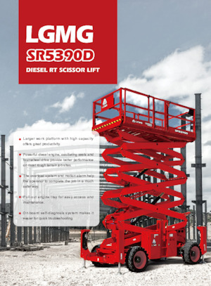 Verrijdbare schaarliften LGMG  SR5390D