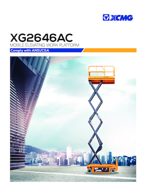 Verrijdbare schaarliften XCMG XG2646AC 