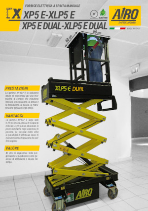 Verrijdbare schaarliften AIRO XLP5 E DUAL