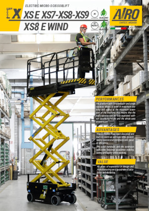 Verrijdbare schaarliften AIRO XS8 E Light