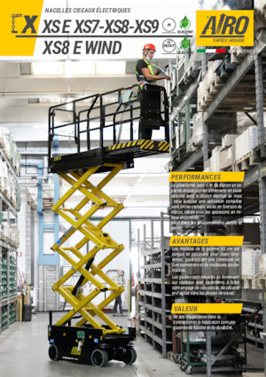 Verrijdbare schaarliften AIRO XS8 E Light