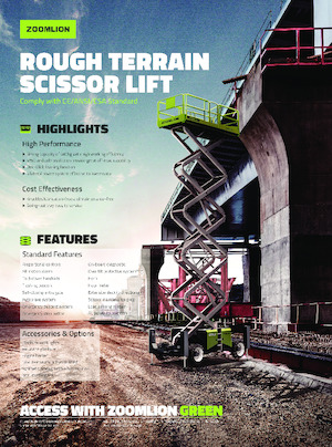 Verrijdbare schaarliften Zoomlion ZS1623RT