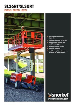 Verrijdbare schaarliften Snorkel SL26RT