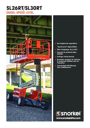 Verrijdbare schaarliften Snorkel SL26RT