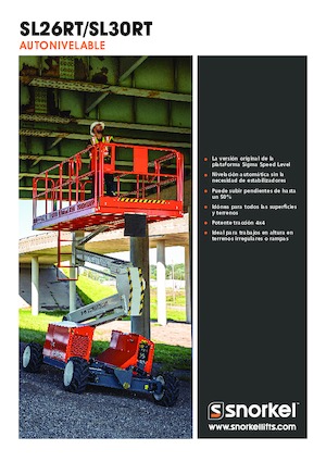 Verrijdbare schaarliften Snorkel SL26RT