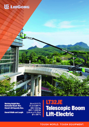 Telescoophoogwerkers op wielen Liugong LT32JE