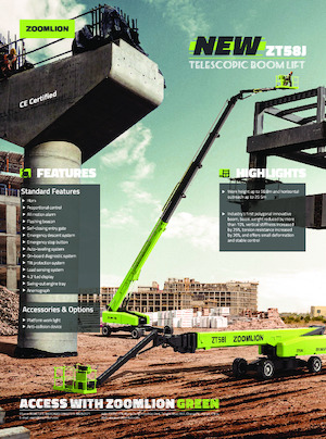 Telescoophoogwerkers op wielen Zoomlion ZT58J