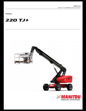 Telescoophoogwerkers op wielen Manitou 220 TJ+
