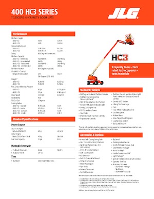 Telescoophoogwerkers op wielen JLG 460SJ HC3