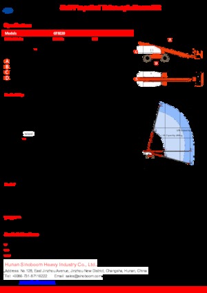 Telescoophoogwerkers op wielen Sinoboom GTBZ20