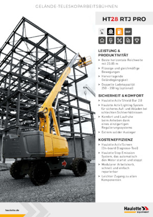 Telescoophoogwerkers op wielen Haulotte HT28 RTJ PRO
