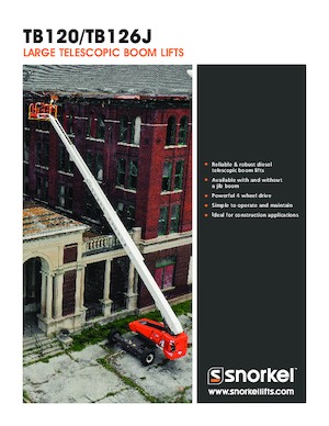 Telescoophoogwerkers op wielen Snorkel TB126J