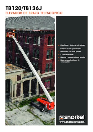 Telescoophoogwerkers op wielen Snorkel TB126J