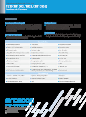 Telescoophoogwerkers op wielen Sinoboom TB30