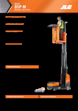 Enkele mast verticale hoogwerkers JLG DSP-M