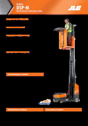 Enkele mast verticale hoogwerkers JLG DSP-M