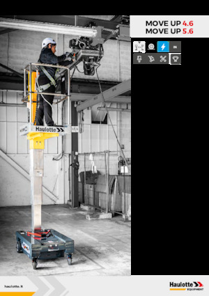 Enkele mast verticale hoogwerkers Haulotte Move Up 5.6 