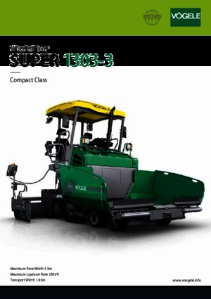 Verrijdbare asfalteermachine Vögele Super 1303-3