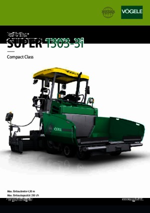 Verrijdbare asfalteermachine Vögele Super 1303-3i