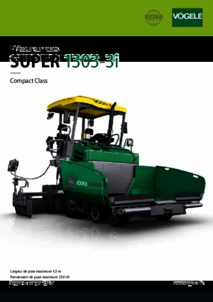 Verrijdbare asfalteermachine Vögele Super 1303-3i