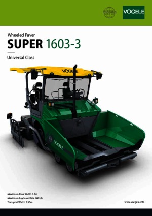 Verrijdbare asfalteermachine Vögele Super 1603-3