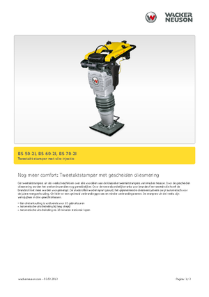 Benzine en Diesel Trilstampers Wacker BS 50-2i 11