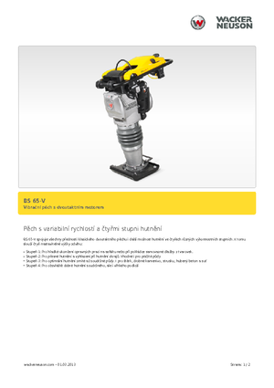 Benzine en Diesel Trilstampers Wacker BS 65 V 11