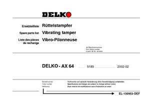 Benzine en Diesel Trilstampers Delko AX 64