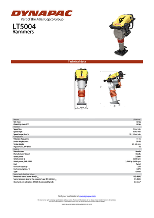 Benzine en Diesel Trilstampers Dynapac LT 5004 6