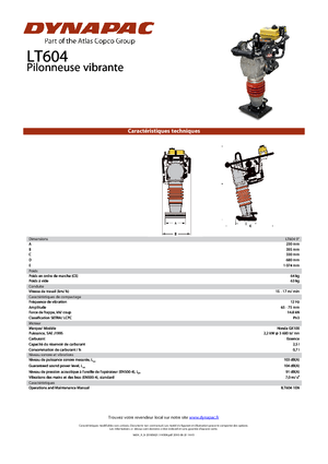 Benzine en Diesel Trilstampers Dynapac LT 604-9