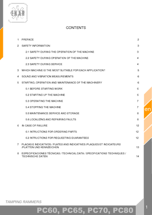 Benzine en Diesel Trilstampers Enar PC 60 H4T